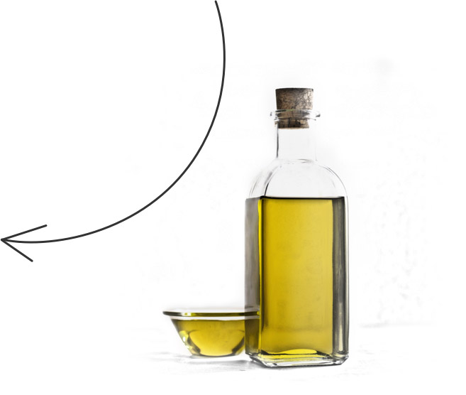 Botella de aceite de oliva Botella de aceite de oliva